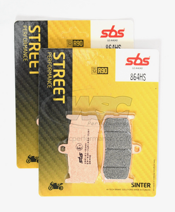 SBS 864HS Street Sinter Brake Pads (Full Front Set - 2 Packs)