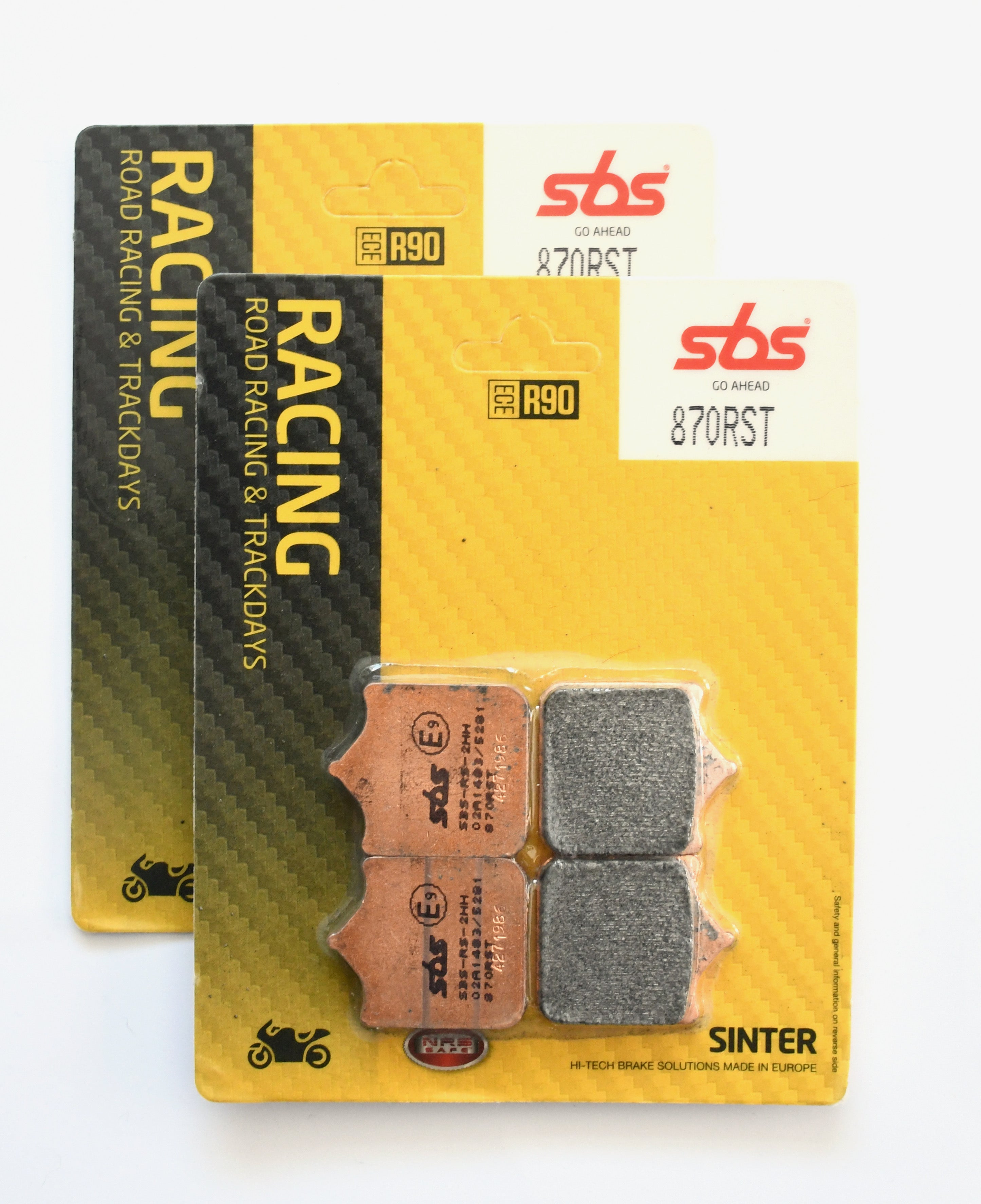 SBS 870RST Racing Sinter Brake Pads (Full Front Set)