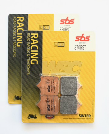 SBS 870RST Racing Sinter Brake Pads (Full Front Set - 2 Packs)