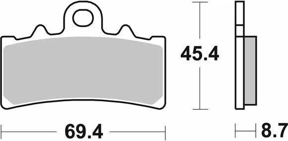 SBS Racing Sinter Brake Pads 877RST (1 Set)