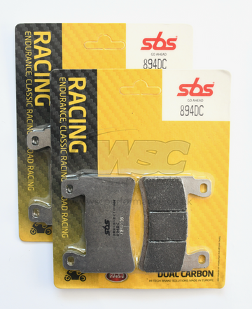 SBS 894DC Dual Carbon Racing Brake Pads (Full Front Set - 2 Packs)