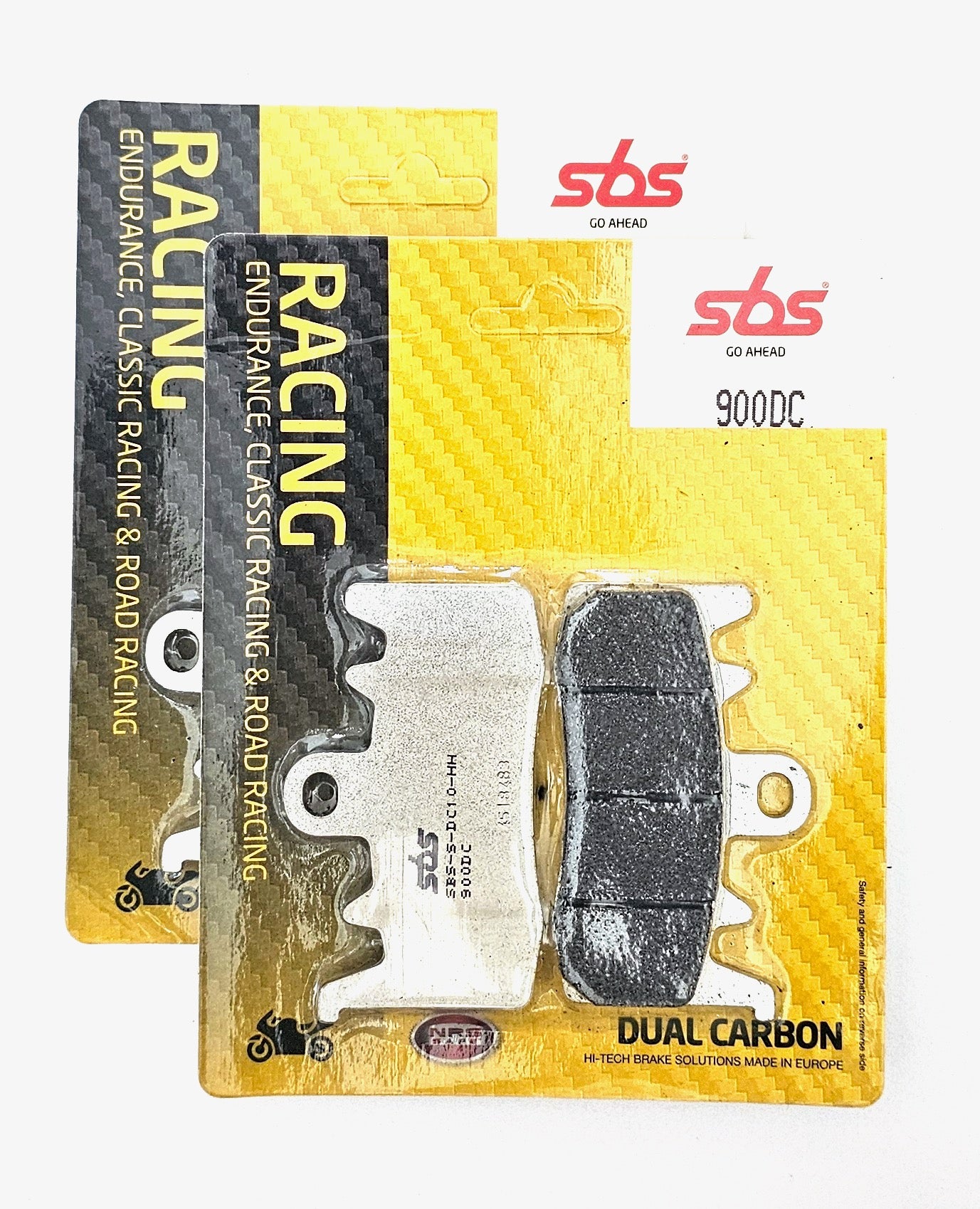 SBS 900DC Dual Carbon Racing Brake Pads (Full front set - 2 Packs | WSC ...