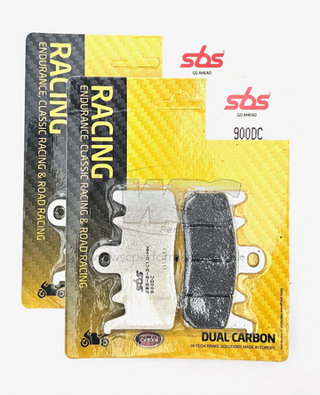SBS 900DC Dual Carbon Racing Brake Pads (Full front set - 2 Packs