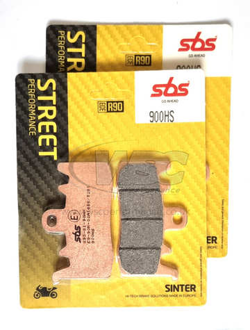 SBS 900HS Street Sinter Brake Pads (Full Front Set - 2 Packs)