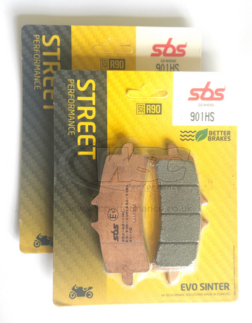 SBS 901HS Street Sinter Brake Pads (Full Front Set - 2 Packs)
