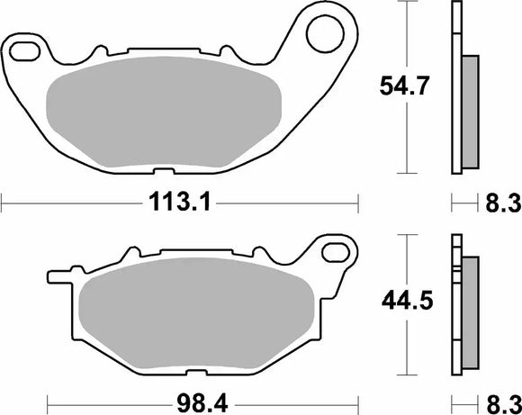 SBS 931HS Street Sinter Brake Pads (1 Set)