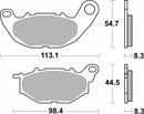 SBS 931RST Racing Sinter Brake Pads (1 Set)-2