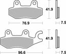 SBS 955RST Racing Sinter Brake Pads (1 Set)-2