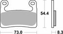 SBS 960RST Racing Sinter Brake Pads (Full Front Set - 2 Packs)-2