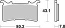 SBS 985RST Racing Sinter Brake Pads (Full Front Set - 2 Packs)-2