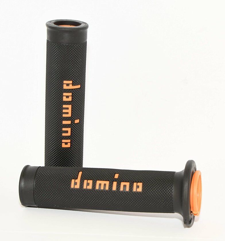 Domino A010 Dual Density Racing Grips Red and White