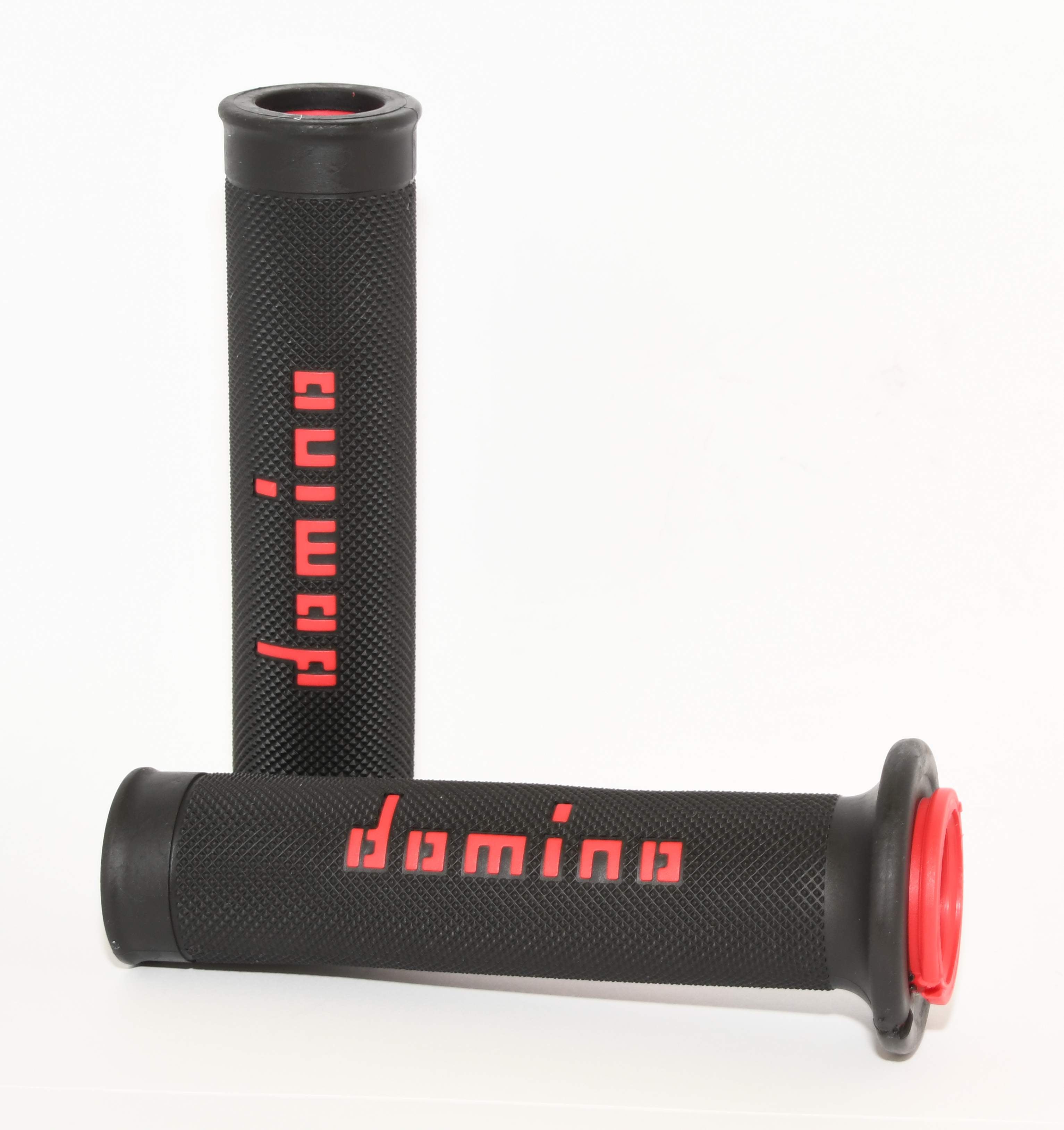 Domino A010 Dual Density Racing Grips Red and White