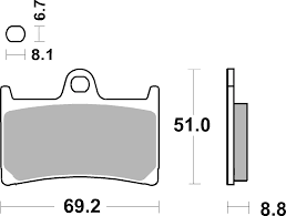 Brembo Sinter Road Brake Pads 07YA23SA (2x Packs)