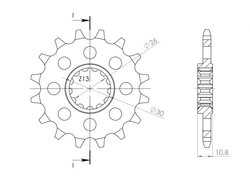 Supersprox Steel Front Sprocket CST-1579:15 - 0