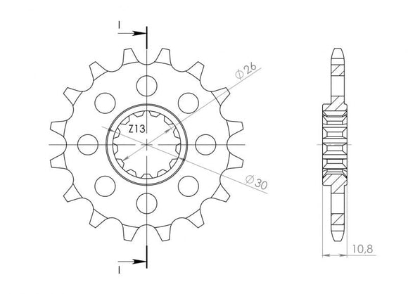 Supersprox Steel Front Sprocket CST-1579:14