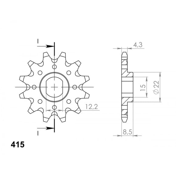 Supersprox Steel Front Sprocket CST-1899:11