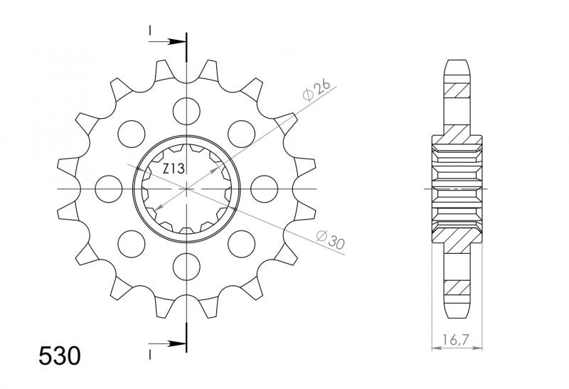 Supersprox Steel Front Sprocket CST-333:15