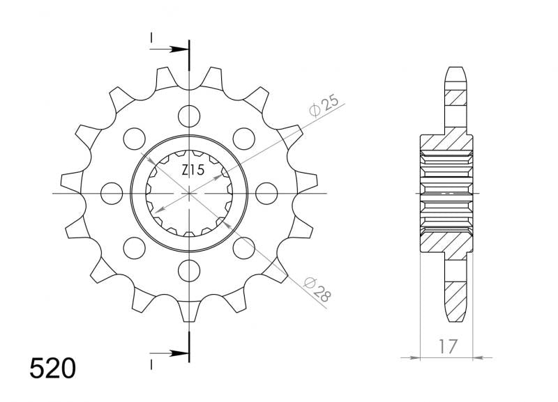 Supersprox Steel Front Sprocket CST-5054_525:14 - 0