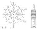 Supersprox Steel Front Sprocket CST-1595:16-2