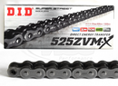 DID 525 ZVM-X Super Street Extra Heavy Duty Chain 124 Links - Choice of Colour - Up to 1300cc-9