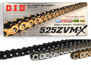 DID 525 ZVM-X Super Street Extra Heavy Duty Chain 124 Links - Choice of Colour - Up to 1300cc-1