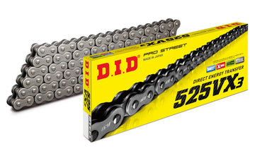 Buy steel DID 525 VX Pro Street Heavy Duty Chain - Choice of Size and Colour
