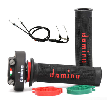 Domino XM2 Quick Action Throttle and Cable Kit for Ducati 848/1098/1198 - With Grips