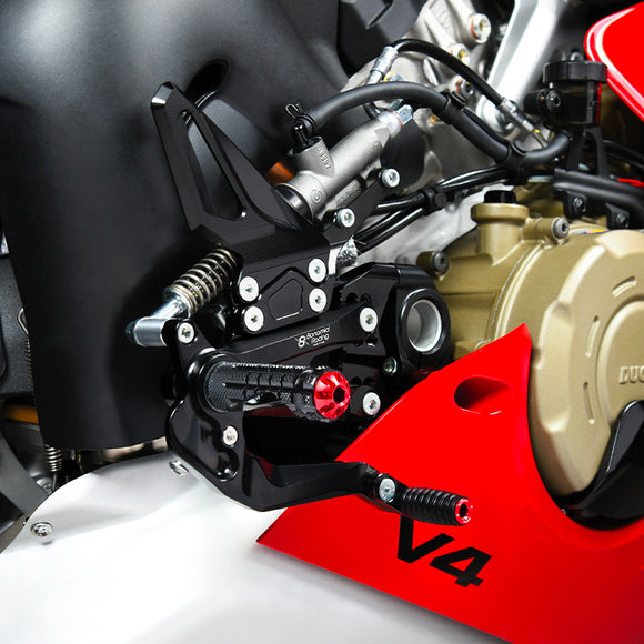 Bonamici Adjustable Rear Sets Ducati Panigale V4 (S R) 2018-2024 DV4