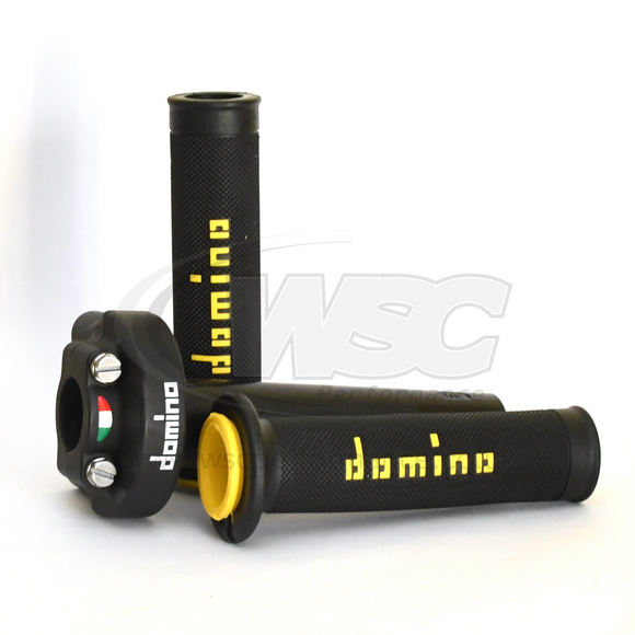 Domino XM2 Quick Action Throttle, Cable Kit & A010 Racing Grips for Aprilia RSV4 2009-2015 - No Grips