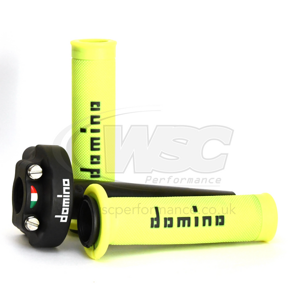 Domino XM2 Quick Action Throttle, Cable Kit & A010 Racing Grips for Aprilia RSV4 2009-2015 - No Grips