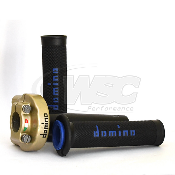 Domino XM2 Quick Action Throttle, Cable Kit & A010 Racing Grips for Aprilia RSV4 2009-2015 - No Grips