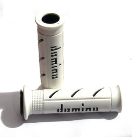 Buy white-and-black Domino A250 XM2 Super Soft Dual Compound Grips - Choice of Colour