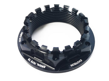 Buy black Evotech CNC Aluminium Axle/Sprocket Carrier Nut M35x1.5mm