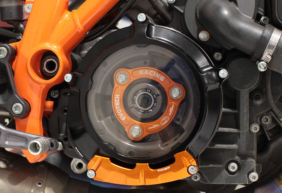Evotech CNC Machined Low Clutch Guard Protector KTM Superduke 1290