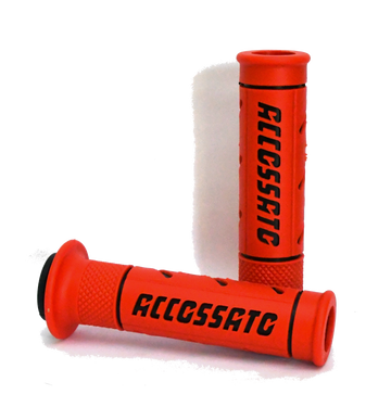 Buy red-and-black Accossato Dual Compound Street Grips - Choice of Colour - GR012 - Open Ended