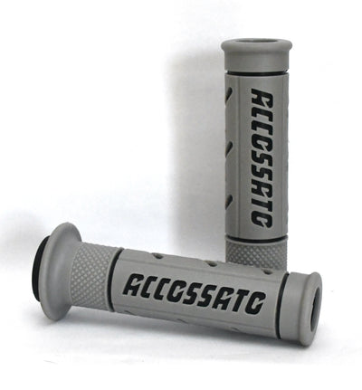 Buy grey-and-black Accossato Dual Compound Street Grips - Choice of Colour - GR012 - Open Ended
