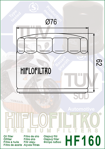 Hiflo Oil Filter HF160
