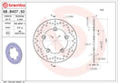 Brembo Serie Oro Fixed Rear Brake Disc - 68.B407.50-2
