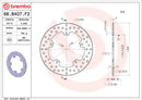 Brembo Serie Oro Fixed Rear Brake Disc - 68.B407.F2-2