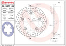 Brembo Serie Oro Fixed Rear Brake Disc - 68.B407.G9-2