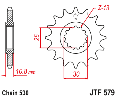 JT Front Sprocket JTF579.17