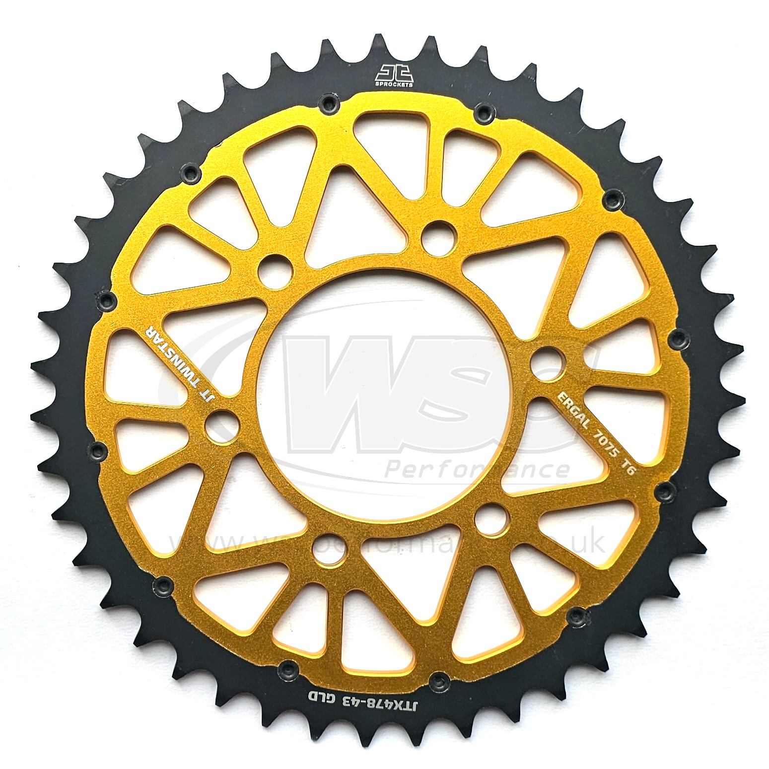 JT TwinStar Hybrid Aluminium Racing Sprocket JTX478.43