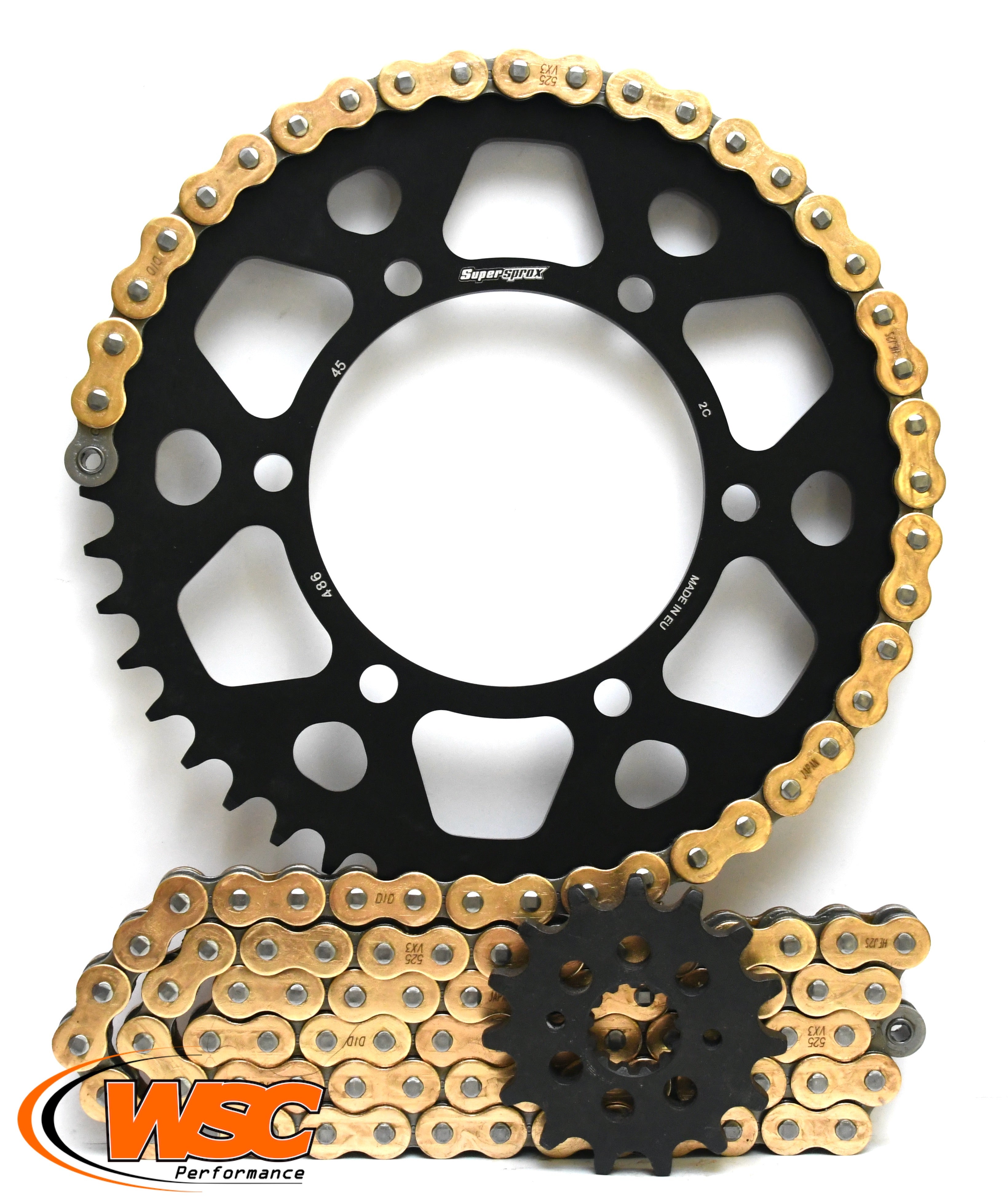 Supersprox Aluminium and DID 520 Conversion Chain & Sprocket Kit for BMW S1000RR 2009-2011 - Standard Gearing