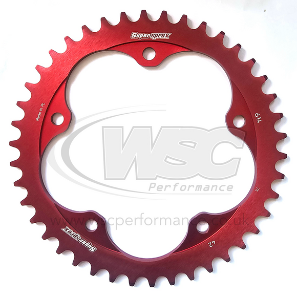 Supersprox Aluminium Rear Sprocket RAL-614:42