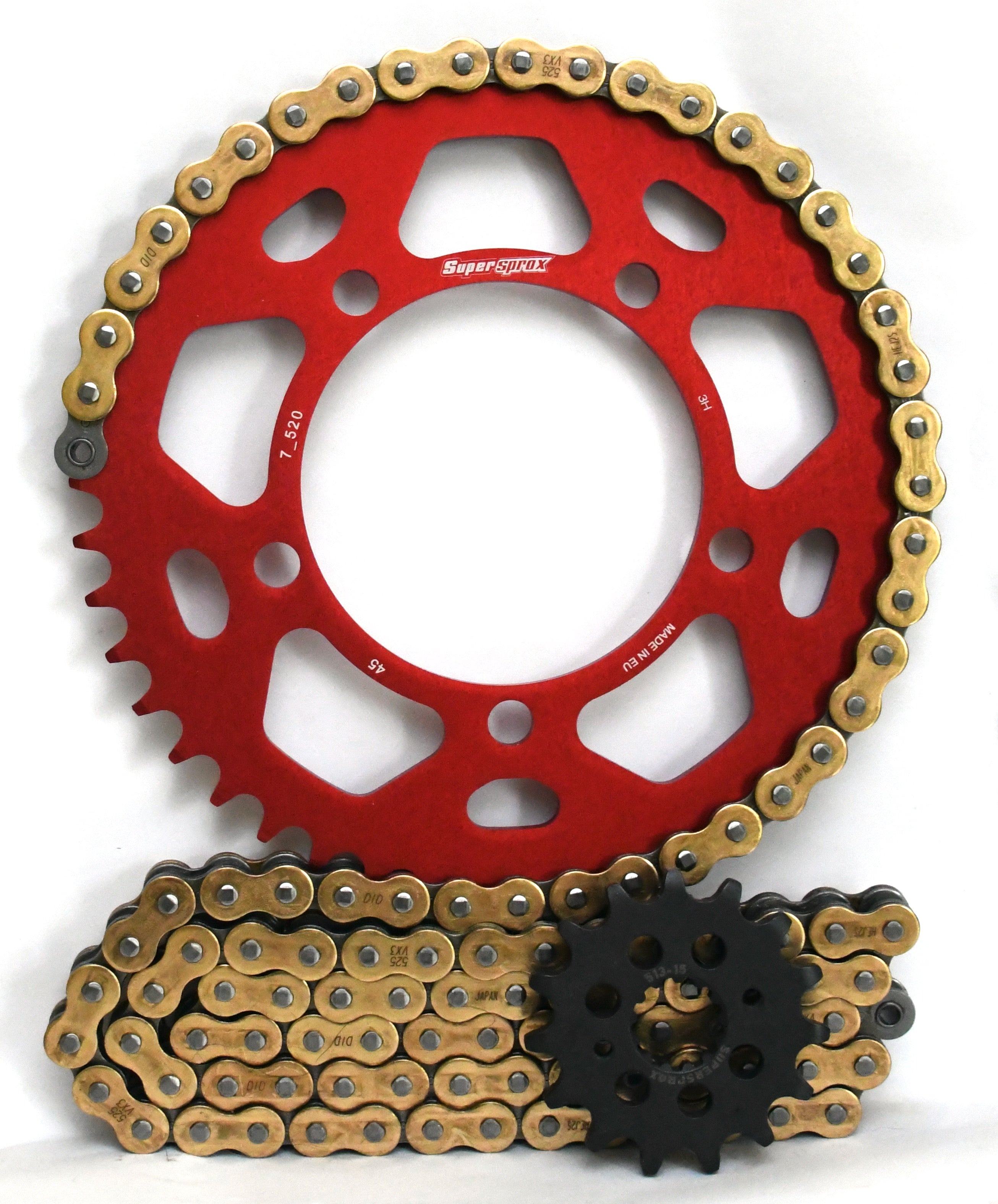 Supersprox Aluminium and DID 520 Conversion Chain & Sprocket Kit for BMW S1000RR 2012-2014 - Standard Gearing