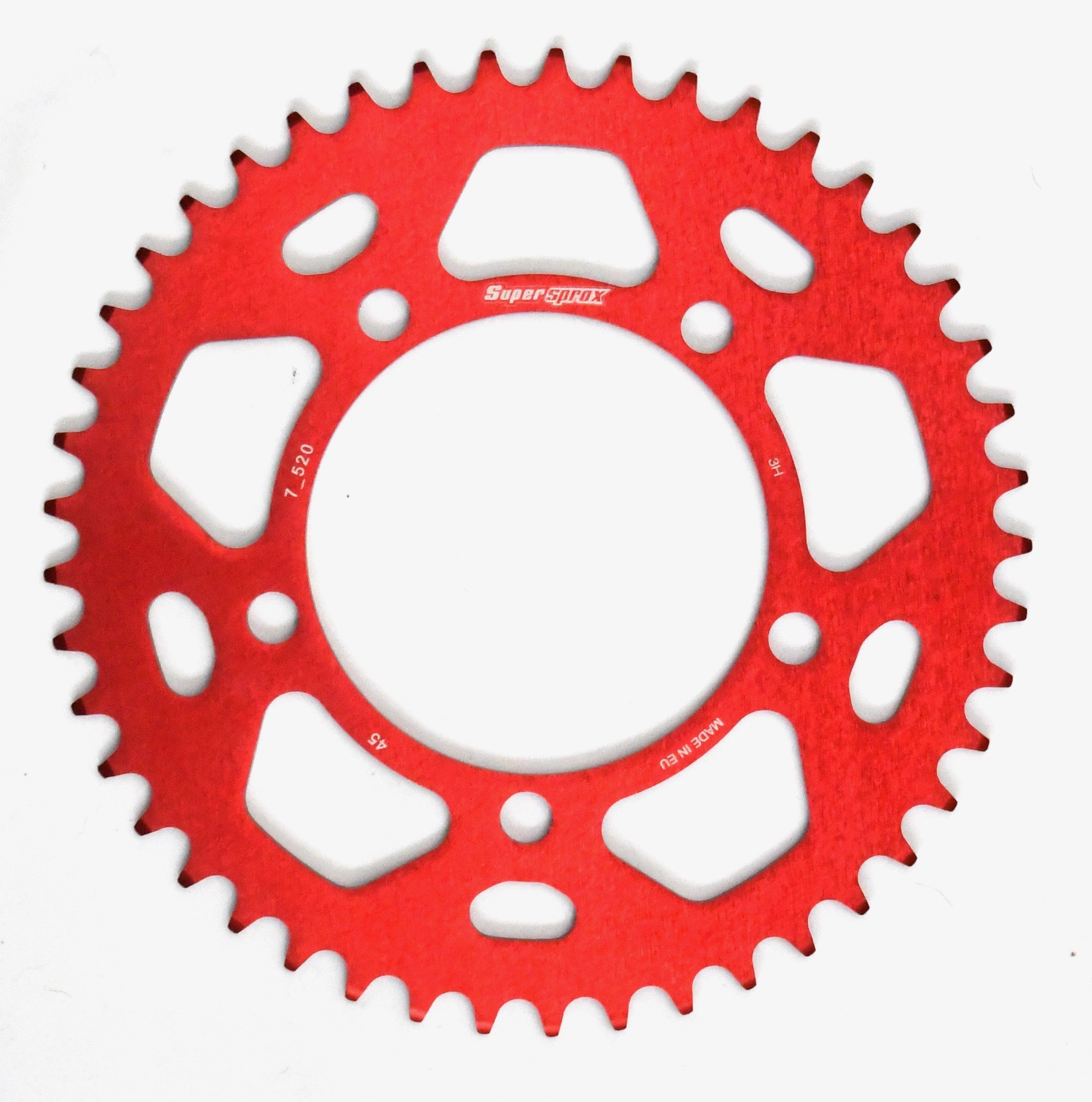 Supersprox Aluminium Racing Sprocket RAL-7_520:45-RED FOr BMW S1000RR WSC Performance