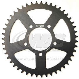 Supersprox Aluminium 520 Pitch Rear Sprocket RAL-7091:47 - (520, 76mm Centre, 100mm PCD)