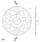 Supersprox Aluminium Rear Sprocket RAL-905:45-2