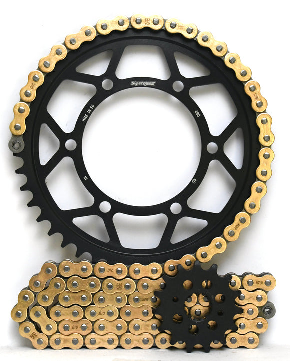 Supersprox Steel Edge Chain & Steel Sprocket Kit for Yamaha Tracer 7 2020> - Standard Gearing
