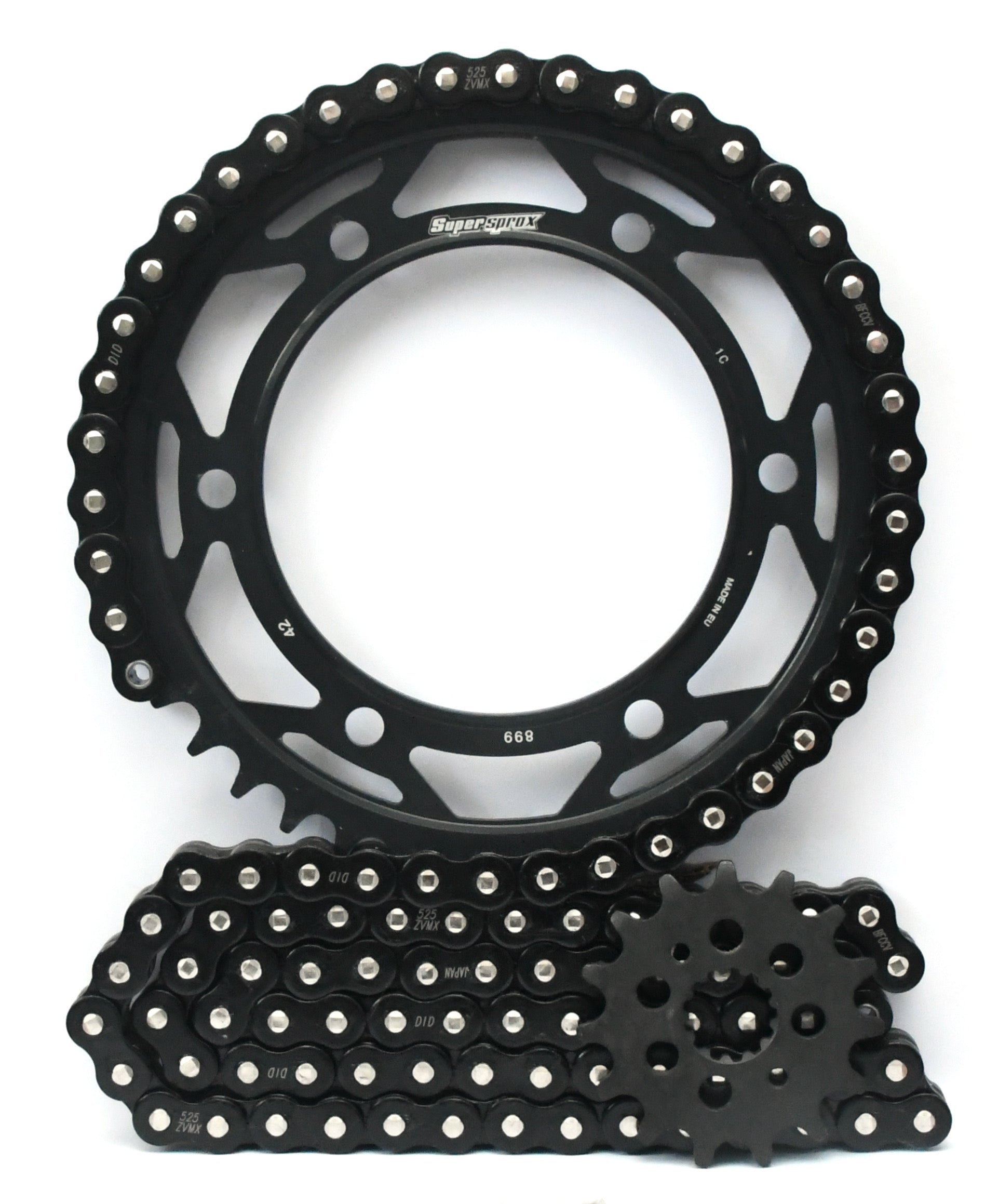 Supersprox Chain & Steel Sprocket Kit for KTM 950 Super Enduro R 06-10 - Standard Gearing - 0